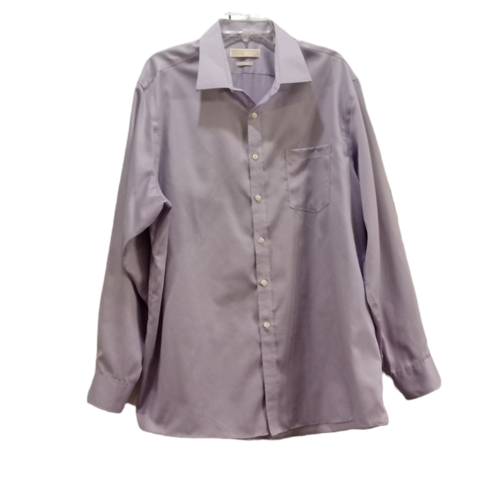 Michael Michael Kors Lavender Long Sleeve Button Down Shirt Size 17 1/2 34/35